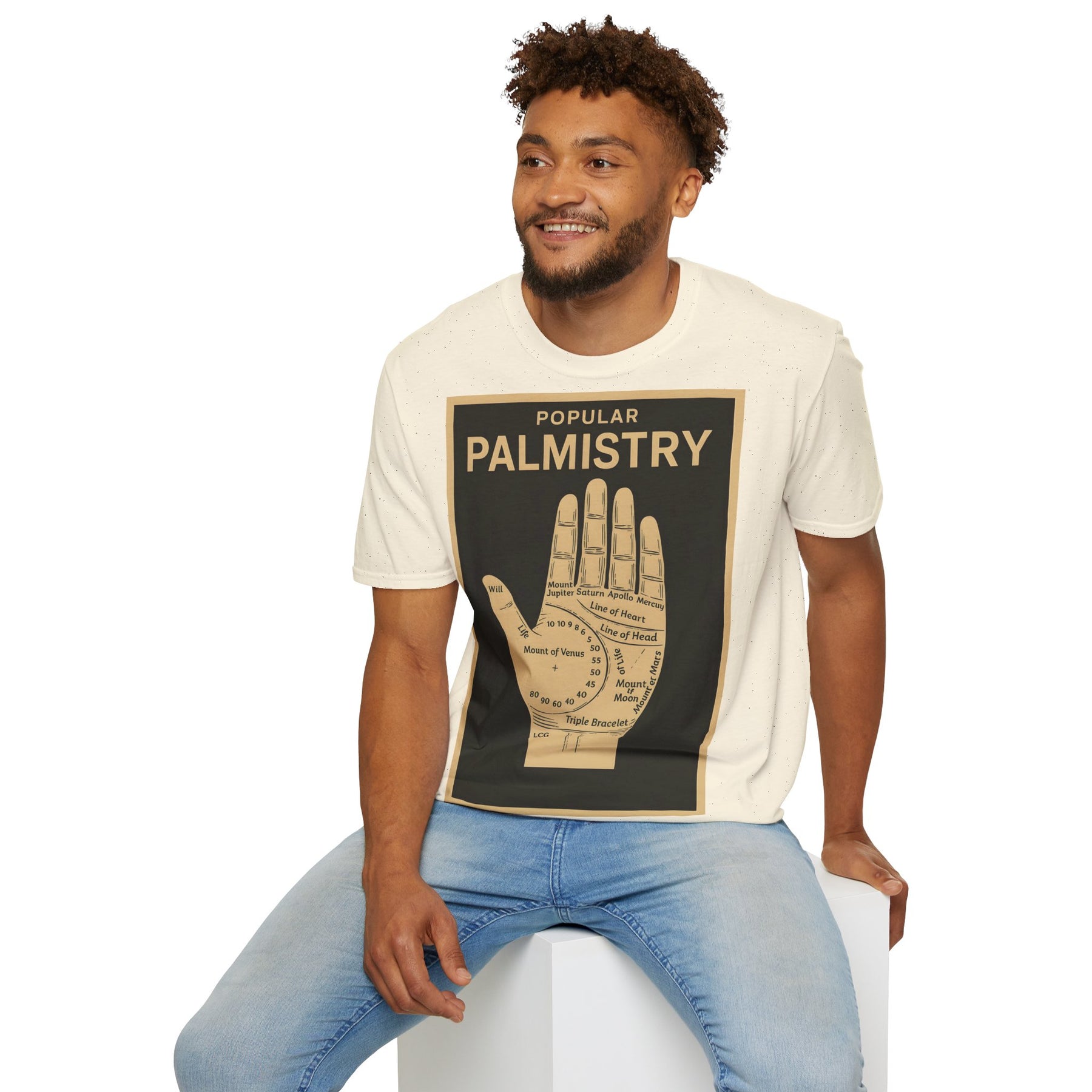 Palmistry T-Shirt – Vintage-Handlinien-Motiv | Esoterik trifft Design – Freches Satire-Design für mutige Statements | True Insights