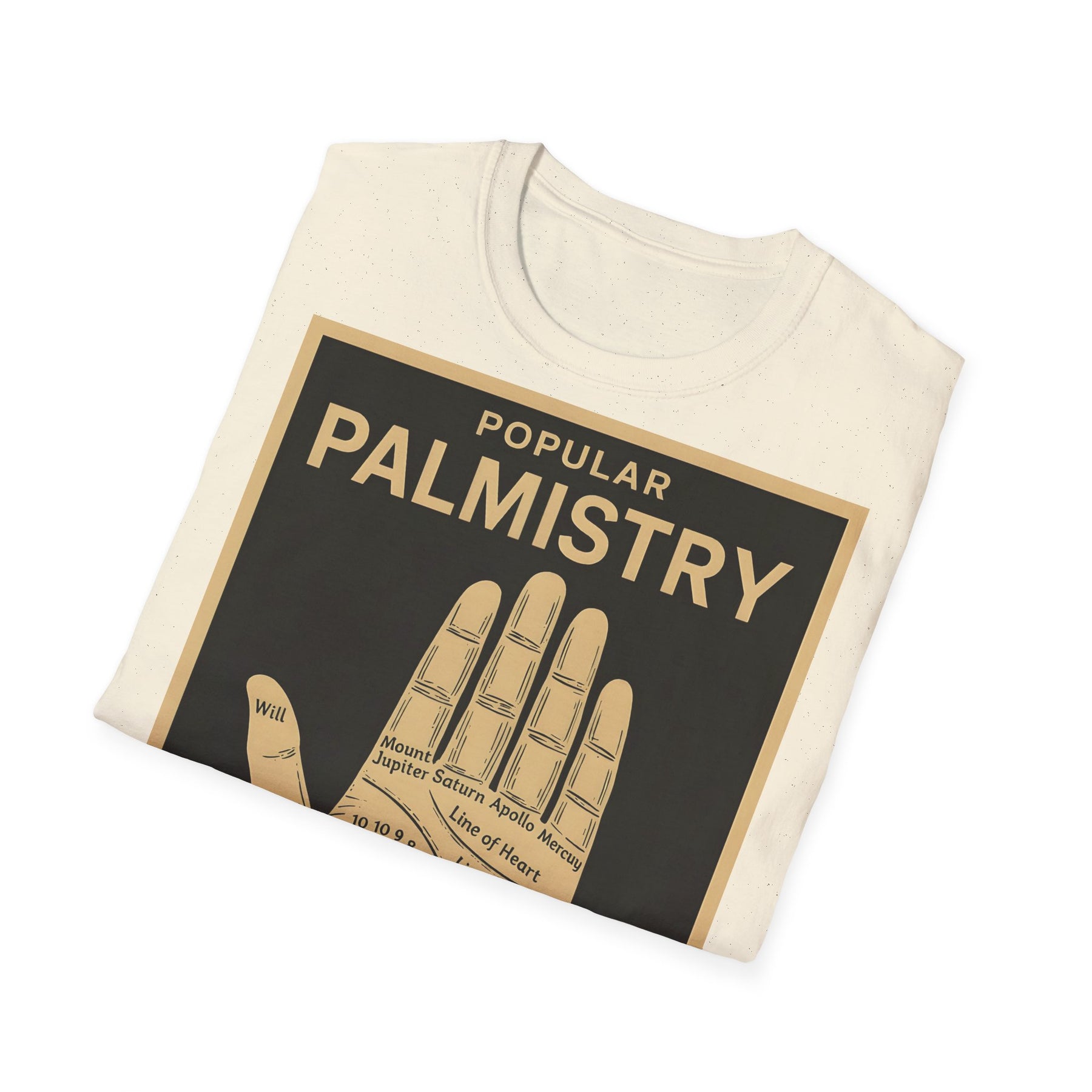 Palmistry T-Shirt – Vintage-Handlinien-Motiv | Esoterik trifft Design – Freches Satire-Design für mutige Statements | True Insights