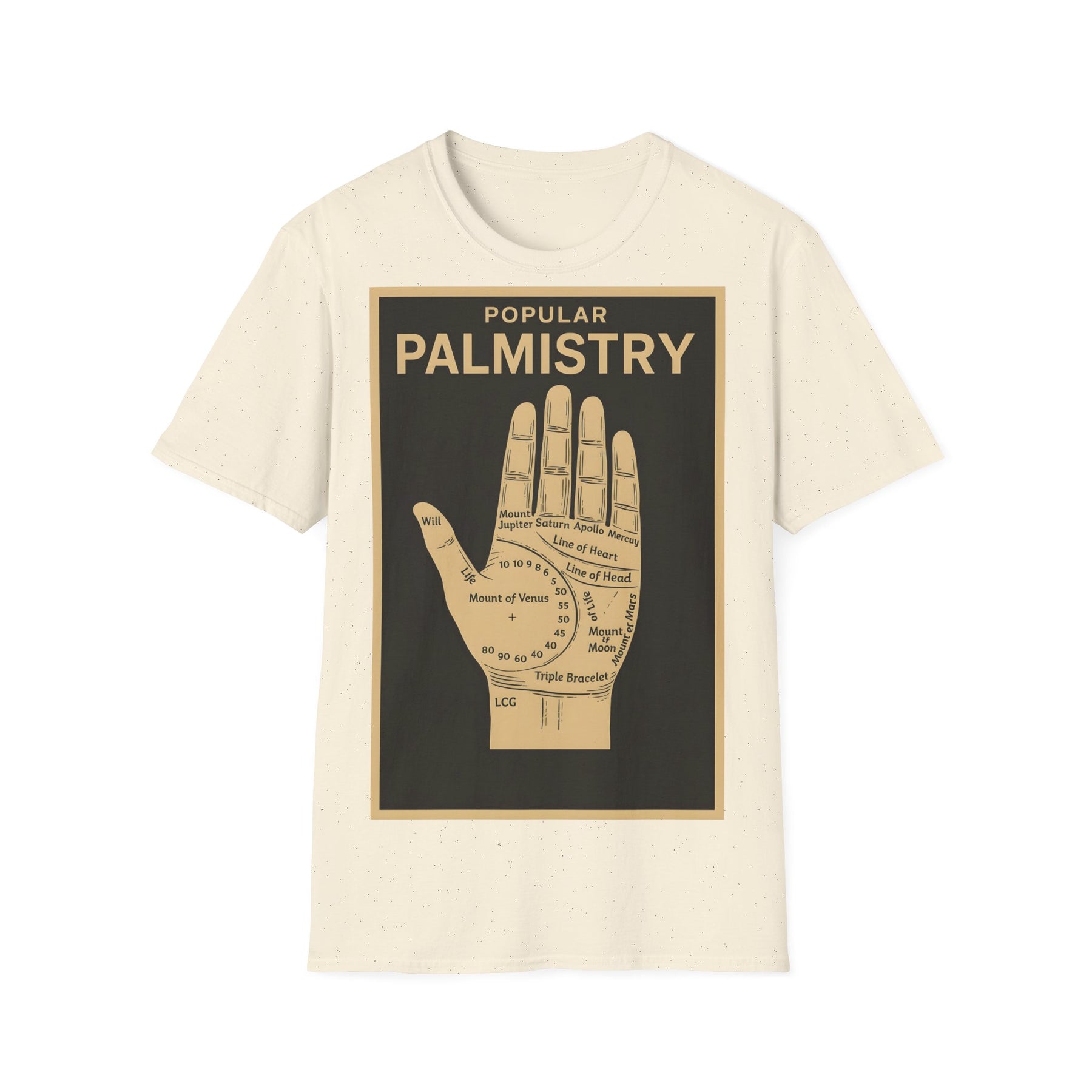 Palmistry T-Shirt – Vintage-Handlinien-Motiv | Esoterik trifft Design – Freches Satire-Design für mutige Statements | True Insights