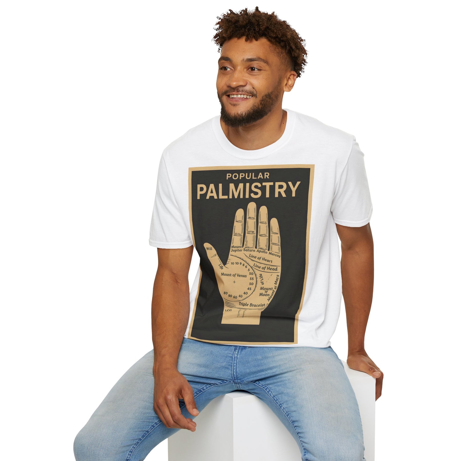 Palmistry T-Shirt – Vintage-Handlinien-Motiv | Esoterik trifft Design – Freches Satire-Design für mutige Statements | True Insights
