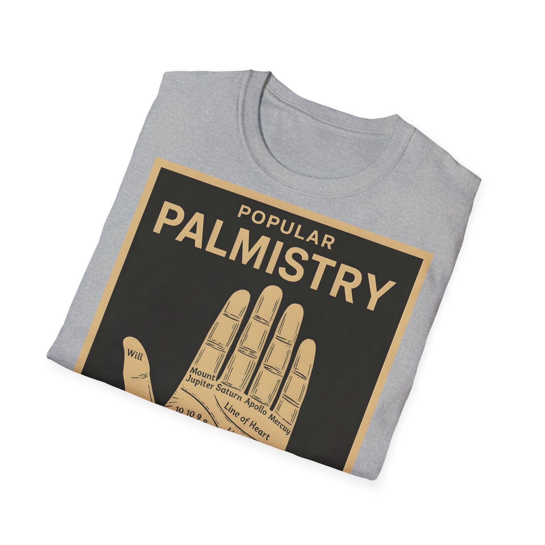 Palmistry T-Shirt – Vintage-Handlinien-Motiv | Esoterik trifft Design – Freches Satire-Design für mutige Statements | True Insights