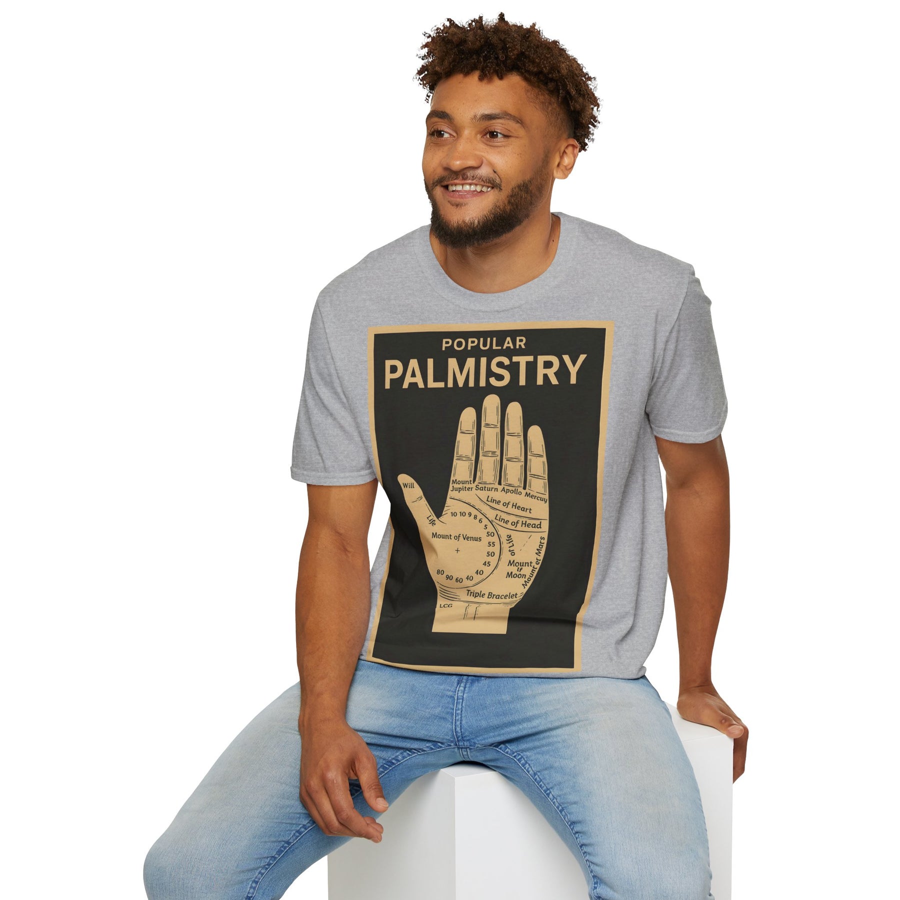 Palmistry T-Shirt – Vintage-Handlinien-Motiv | Esoterik trifft Design – Freches Satire-Design für mutige Statements | True Insights