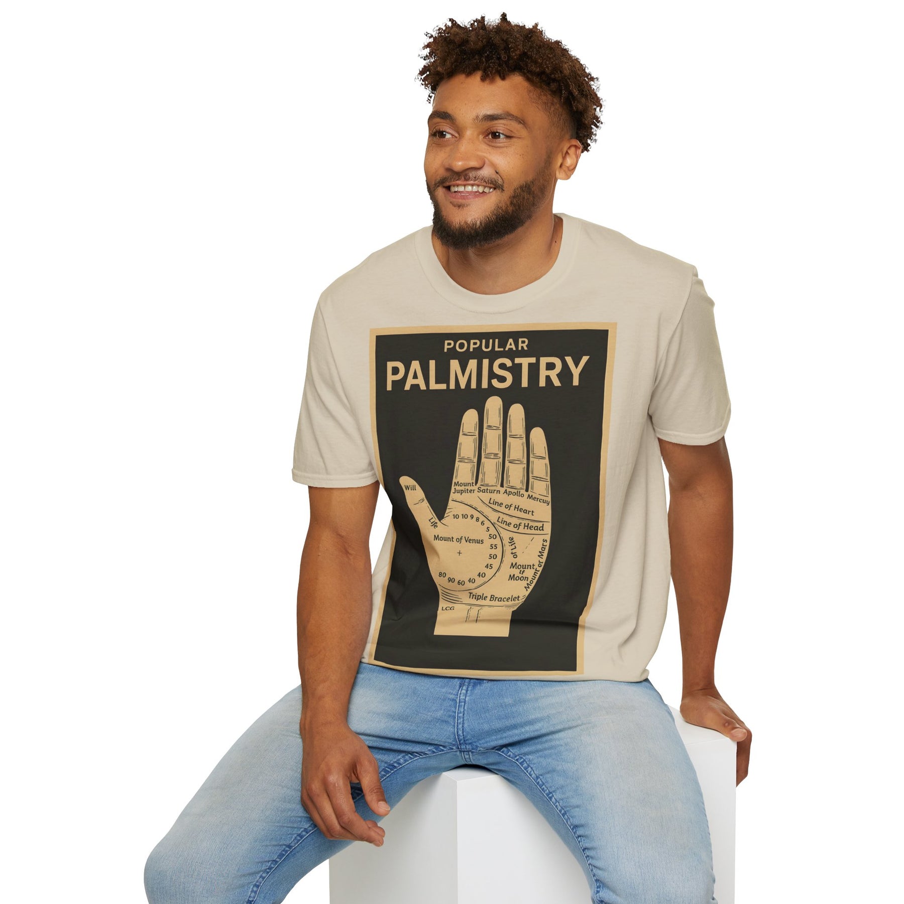 Palmistry T-Shirt – Vintage-Handlinien-Motiv | Esoterik trifft Design – Freches Satire-Design für mutige Statements | True Insights