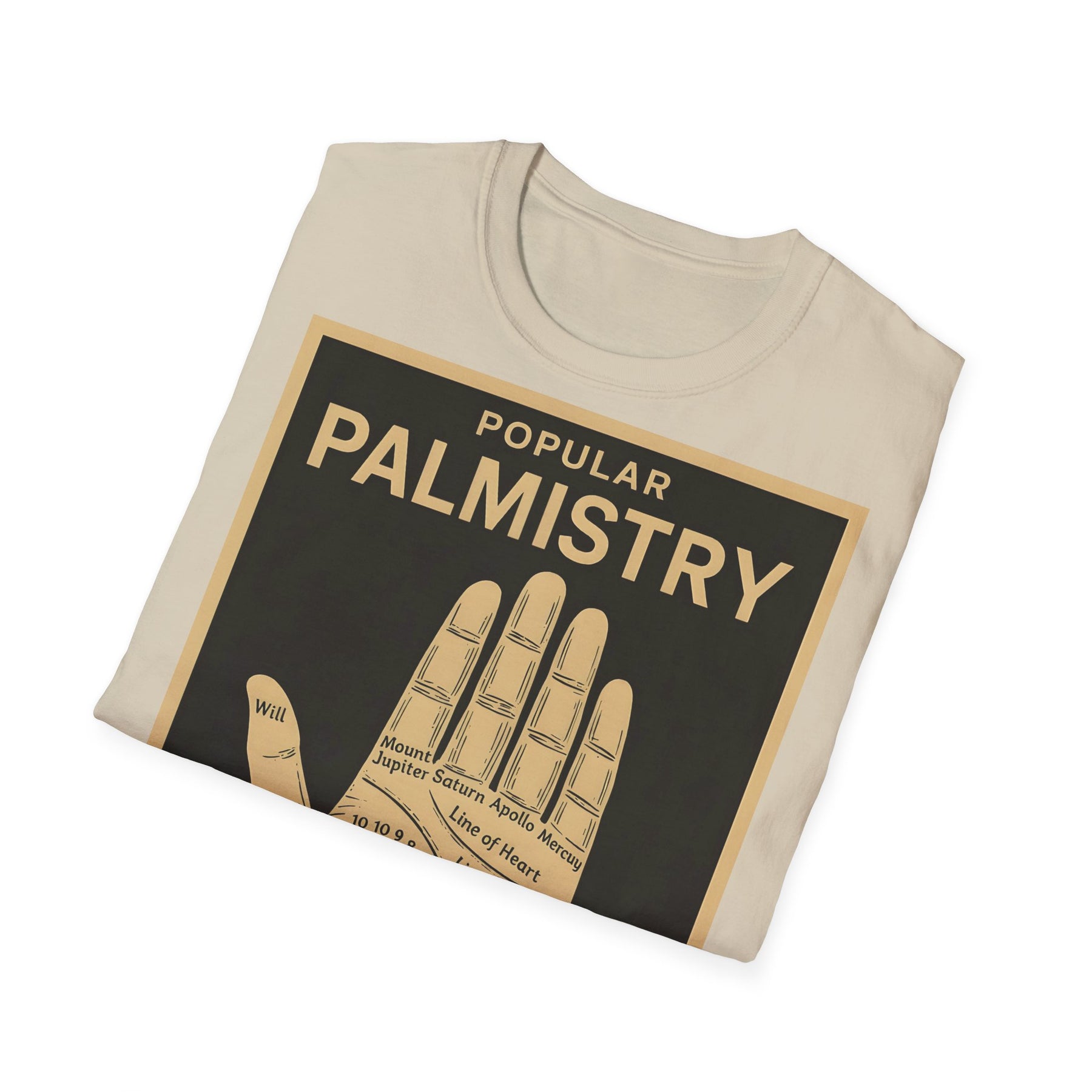 Palmistry T-Shirt – Vintage-Handlinien-Motiv | Esoterik trifft Design – Freches Satire-Design für mutige Statements | True Insights