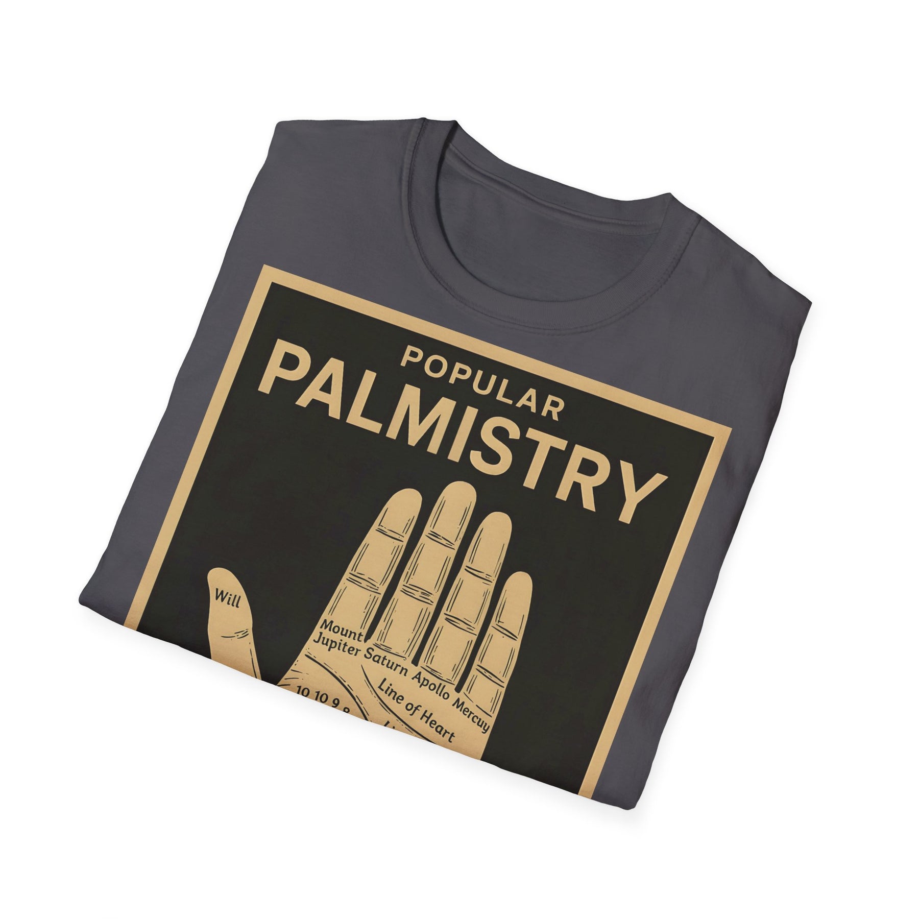 Palmistry T-Shirt – Vintage-Handlinien-Motiv | Esoterik trifft Design – Freches Satire-Design für mutige Statements | True Insights