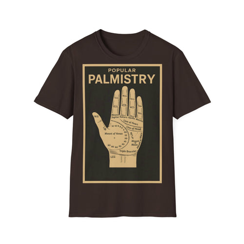 Palmistry T-Shirt – Vintage Palm Lines Motif | Esotericism meets Design