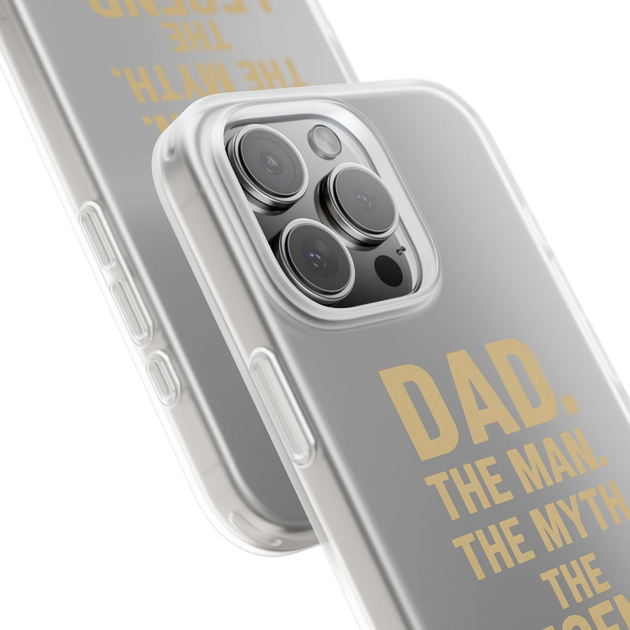 True Insights Handyhülle Papa The Man The Myth The Legend im satirischen Retro Design Nahaufnahme