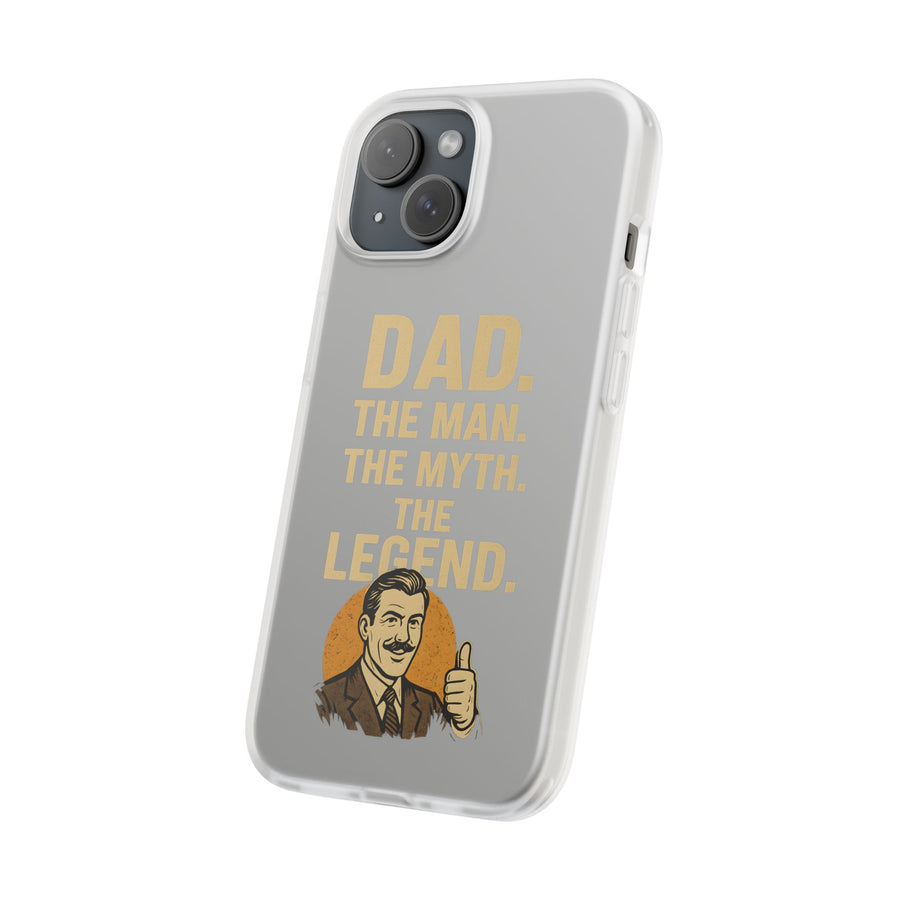 True Insights Handyhülle mit Spruch DAD The Man The Myth The Legend im Vintage Look