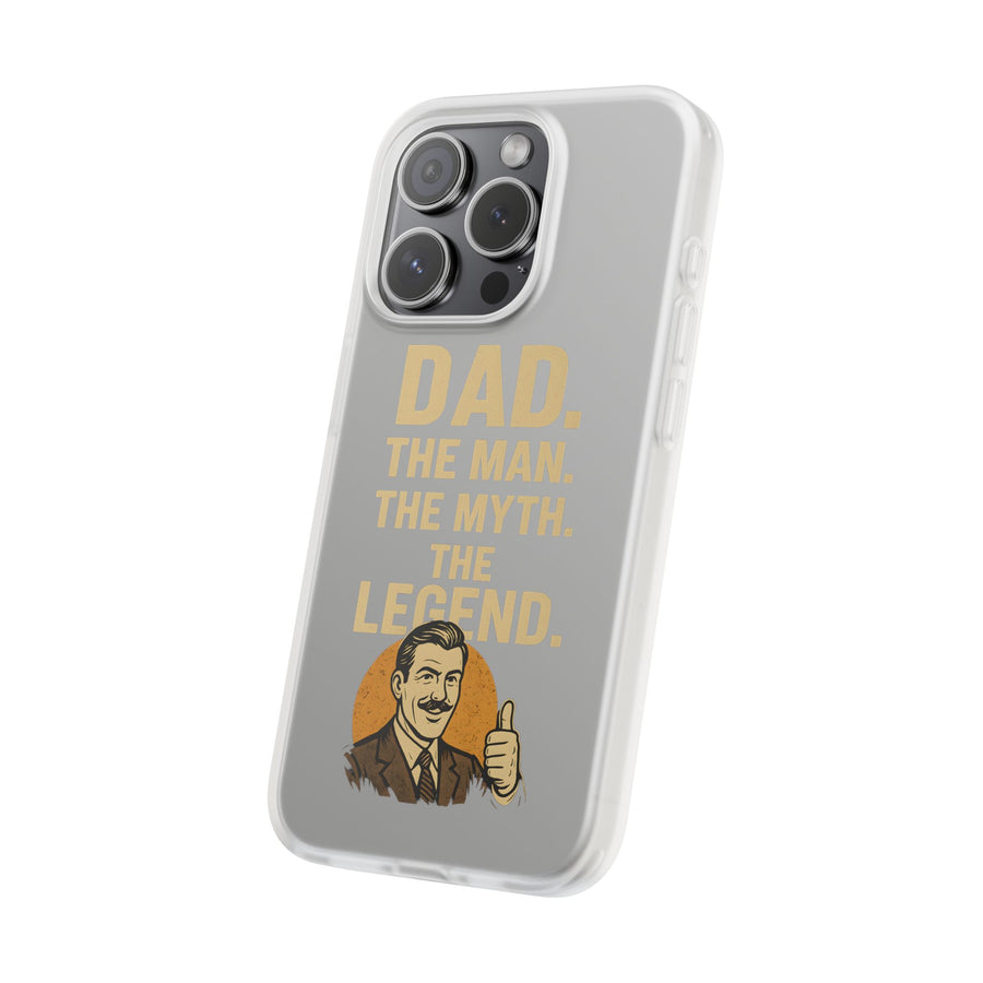 True Insights Handyhülle Papa Retro Motiv in der Hand gehalten Lifestyle Ansicht