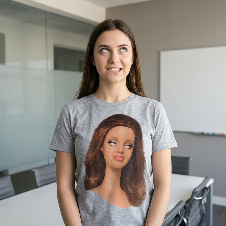 Eye Roll T-Shirt – Sarkastisches Damen Shirt mit Augenroll-Motiv