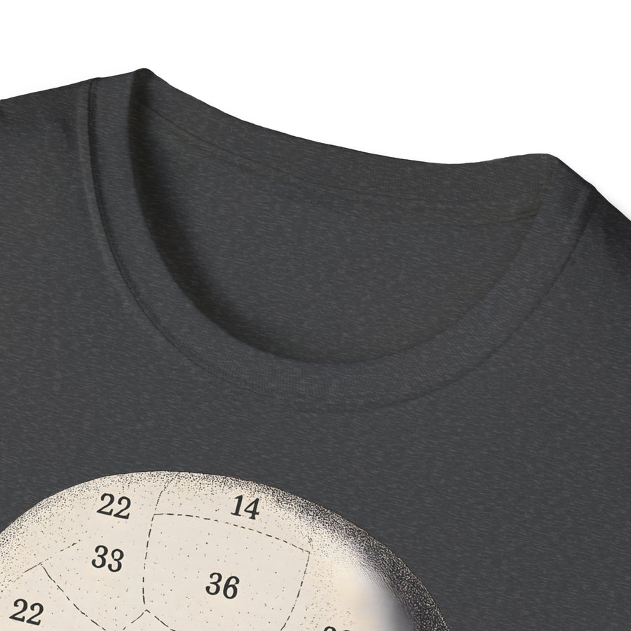 True Insights T-Shirt Phrenologie Vintage Schädelillustration lässig getragen