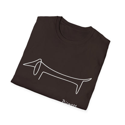 Picasso Dackel T-Shirt – Minimalistische Hundelinie mit Kultfaktor – Lustiges T-Shirt | True Insights – Bild 12