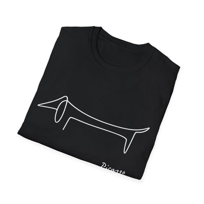 Picasso Dackel T-Shirt – Minimalistische Hundelinie mit Kultfaktor – Lustiges T-Shirt | True Insights – Bild 16