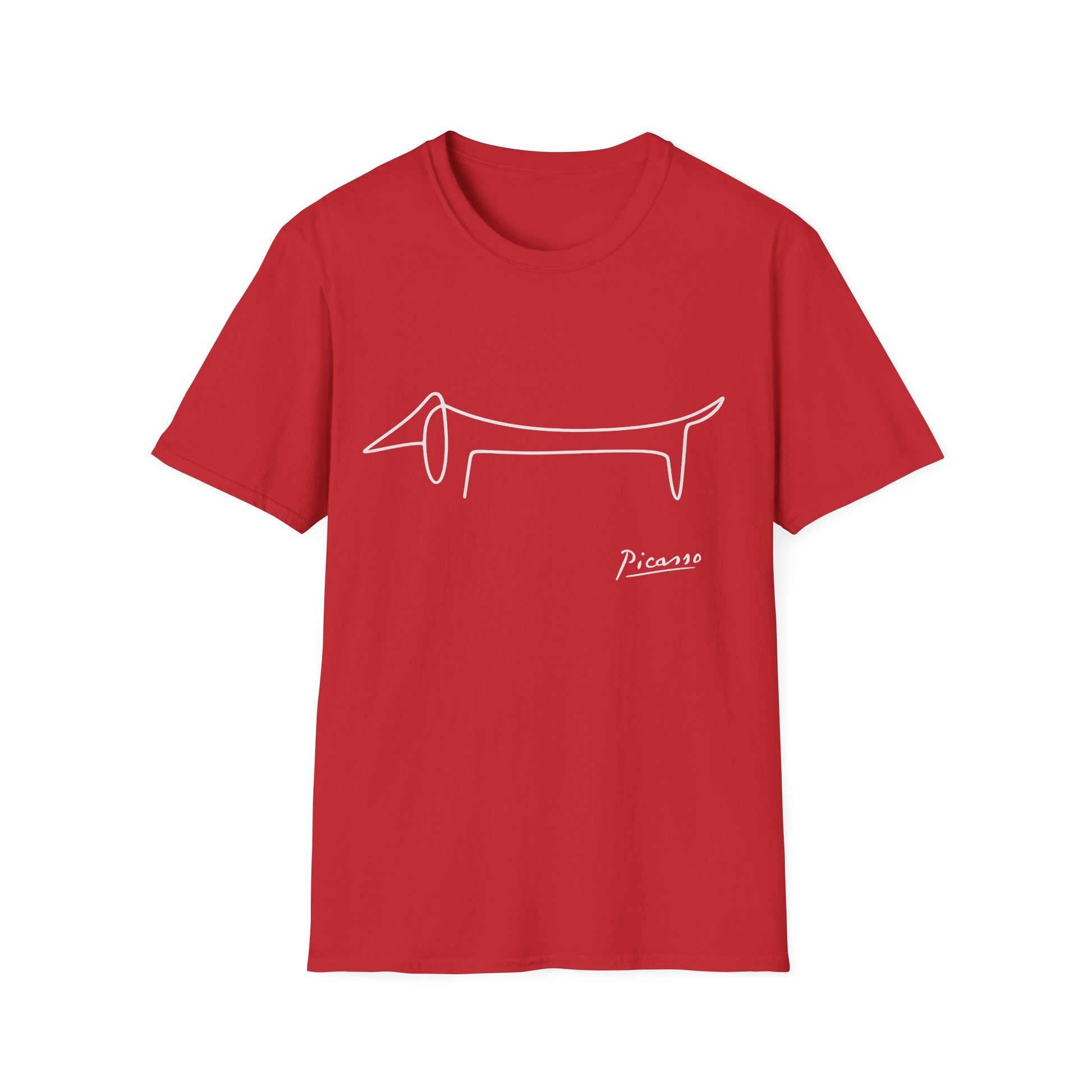Picasso Dackel T-Shirt – Minimalistische Hundelinie mit Kultfaktor-True Insights