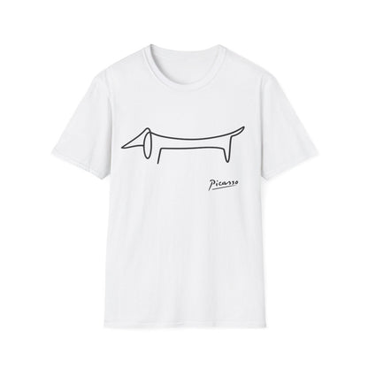 Picasso Dackel T-Shirt – Minimalistische Hundelinie mit Kultfaktor – Lustiges T-Shirt | True Insights – Bild 3