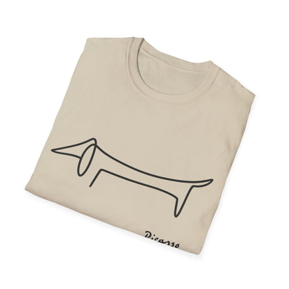 Picasso Dackel T-Shirt – Minimalistische Hundelinie mit Kultfaktor – Lustiges T-Shirt | True Insights – Bild 36