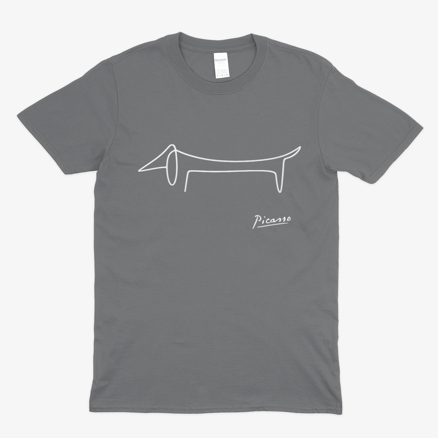 Picasso Dackel T-Shirt – Minimalistische Hundelinie mit Kultfaktor-True Insights