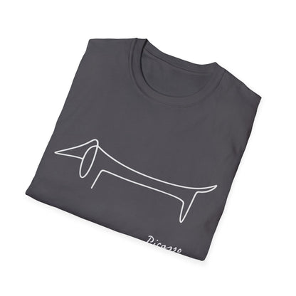 Picasso Dackel T-Shirt – Minimalistische Hundelinie mit Kultfaktor – Lustiges T-Shirt | True Insights – Bild 51
