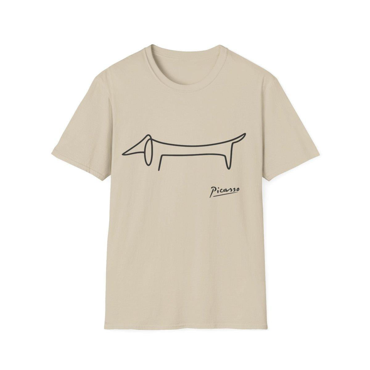 Picasso Dackel T-Shirt – Minimalistische Hundelinie mit Kultfaktor – Lustiges T-Shirt | True Insights – Bild 6