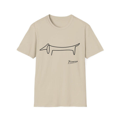 Picasso Dackel T-Shirt – Minimalistische Hundelinie mit Kultfaktor – Lustiges T-Shirt | True Insights – Bild 6