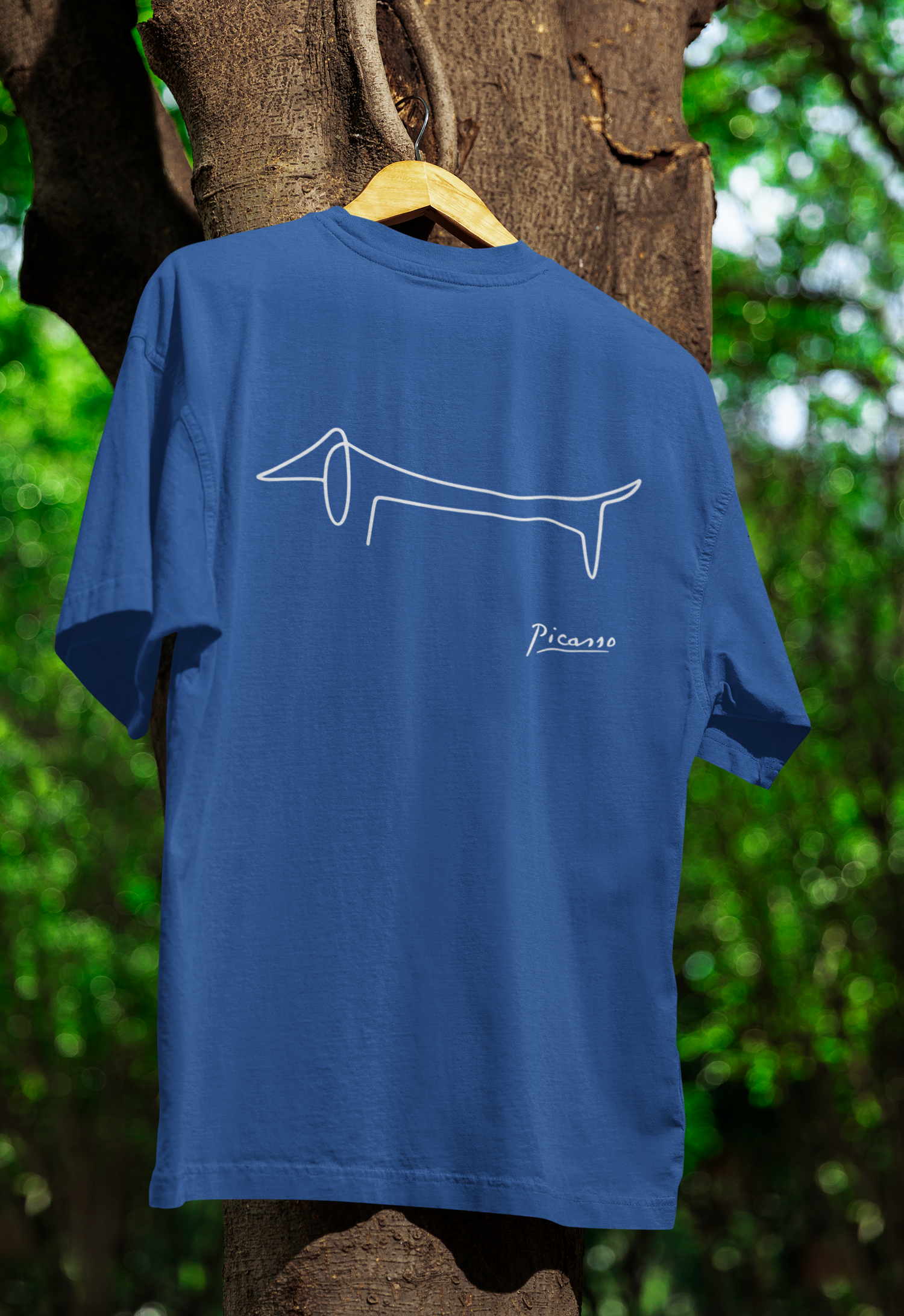 Picasso Dackel T-Shirt – Minimalistische Hundelinie mit Kultfaktor-True Insights