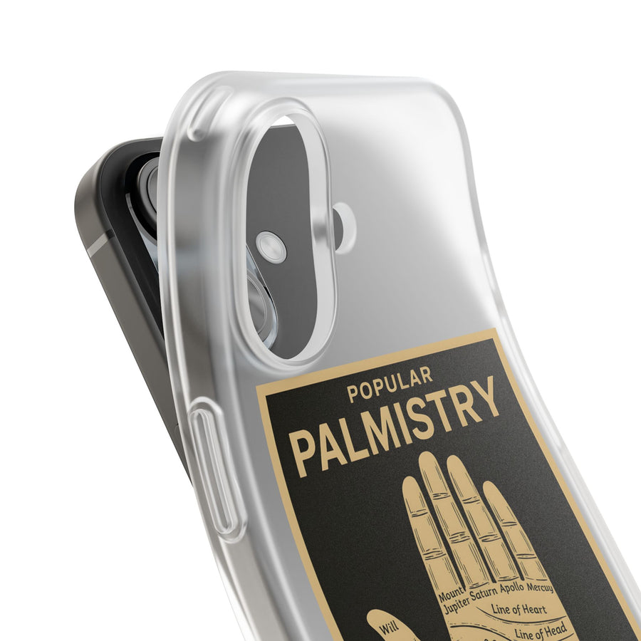 Vintage Motiv – Popular Palmistry – Esoterik-Handyhülle im Vintage-Stil mit Handlinien-Grafik | True Insights Design mit Humor
