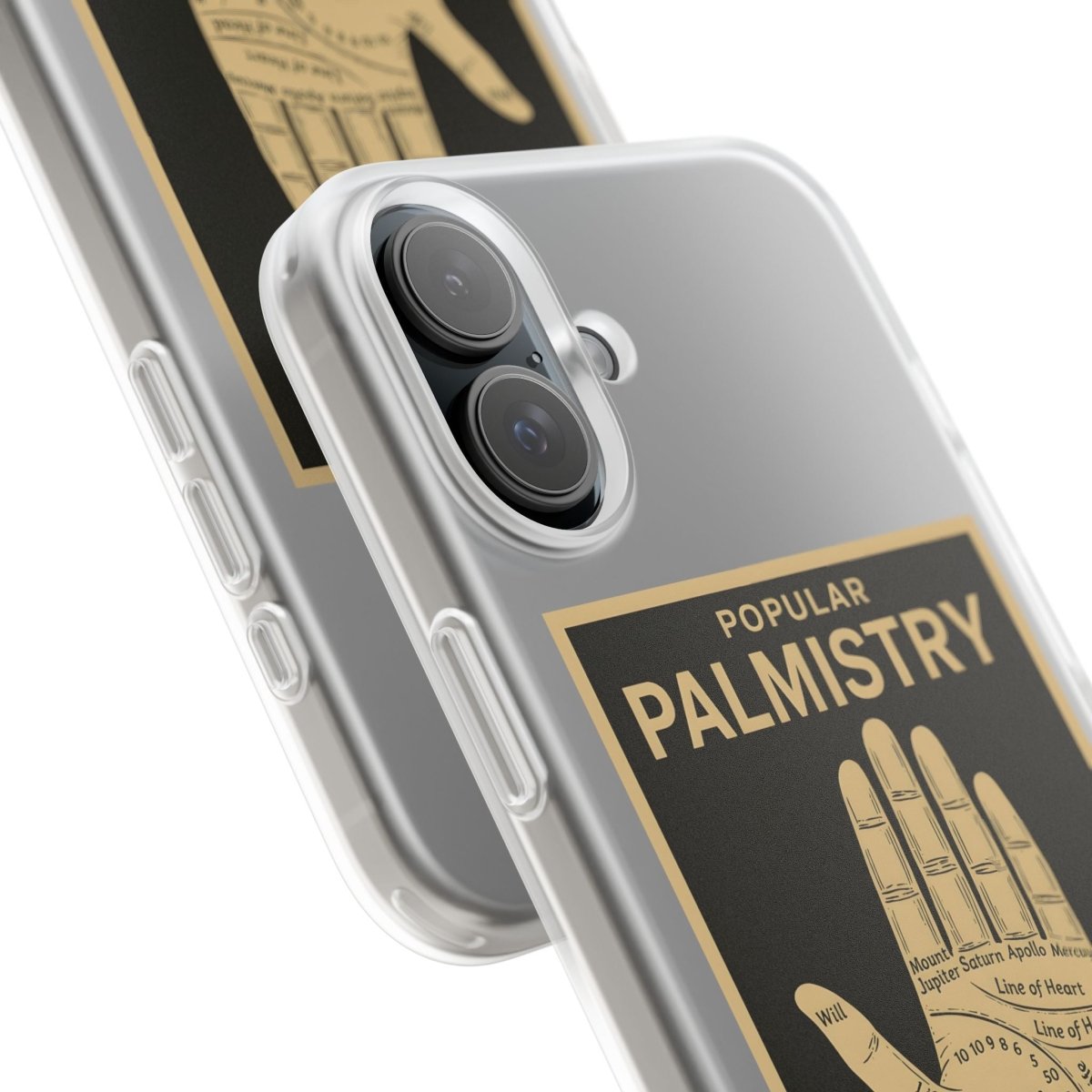 Vintage Motiv – Popular Palmistry – Esoterik-Handyhülle im Vintage-Stil mit Handlinien-Grafik | True Insights Design mit Humor