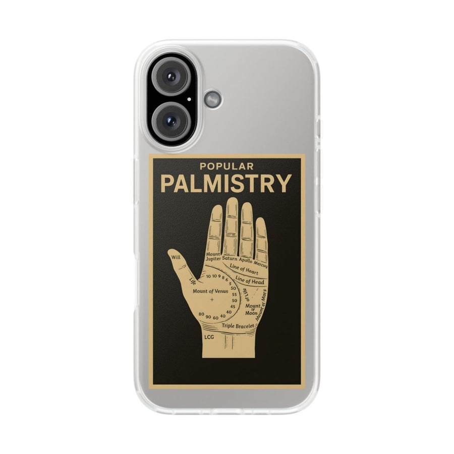 Vintage Motiv – Popular Palmistry – Esoterik-Handyhülle im Vintage-Stil mit Handlinien-Grafik | True Insights Design mit Humor
