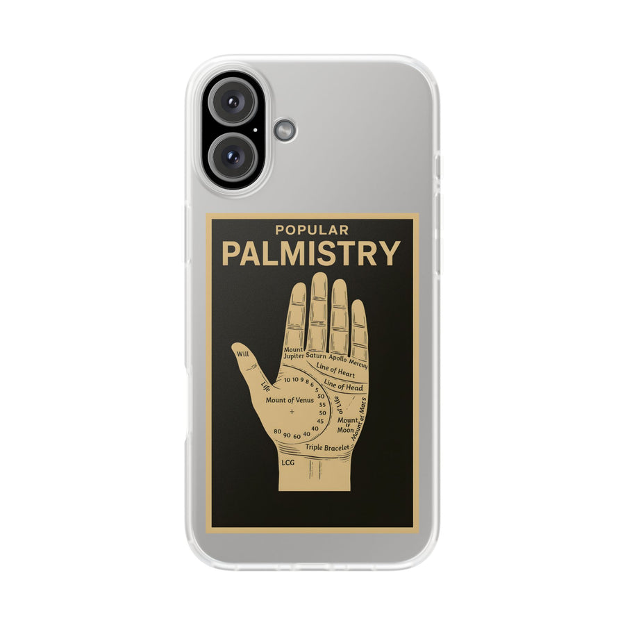 Vintage Motiv – Popular Palmistry – Esoterik-Handyhülle im Vintage-Stil mit Handlinien-Grafik | True Insights Design mit Humor
