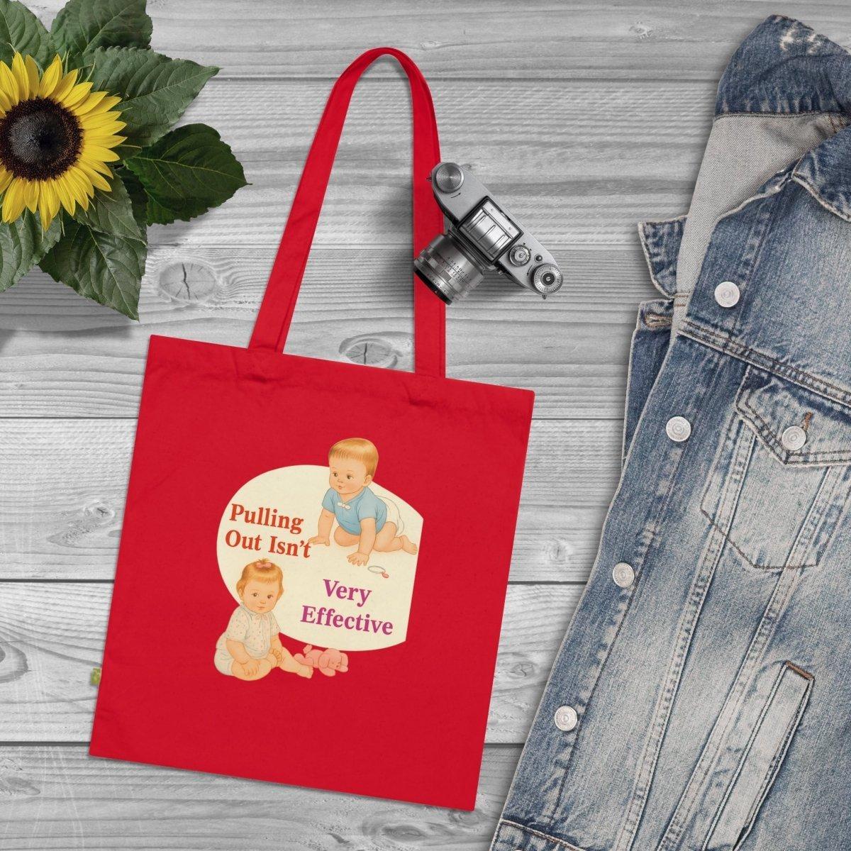 Pulling Out Isn’t Very Effective – Ironische Statement-Totebag mit Babymotiv-Bags-True Insights