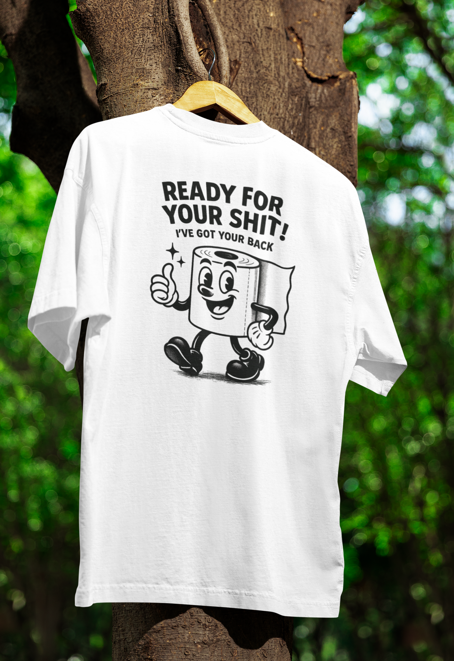 Ready for Your Shit – Satirisches Fun T-Shirt mit Klopapier-Illustration | Humor & Statement-T-Shirt-True Insights