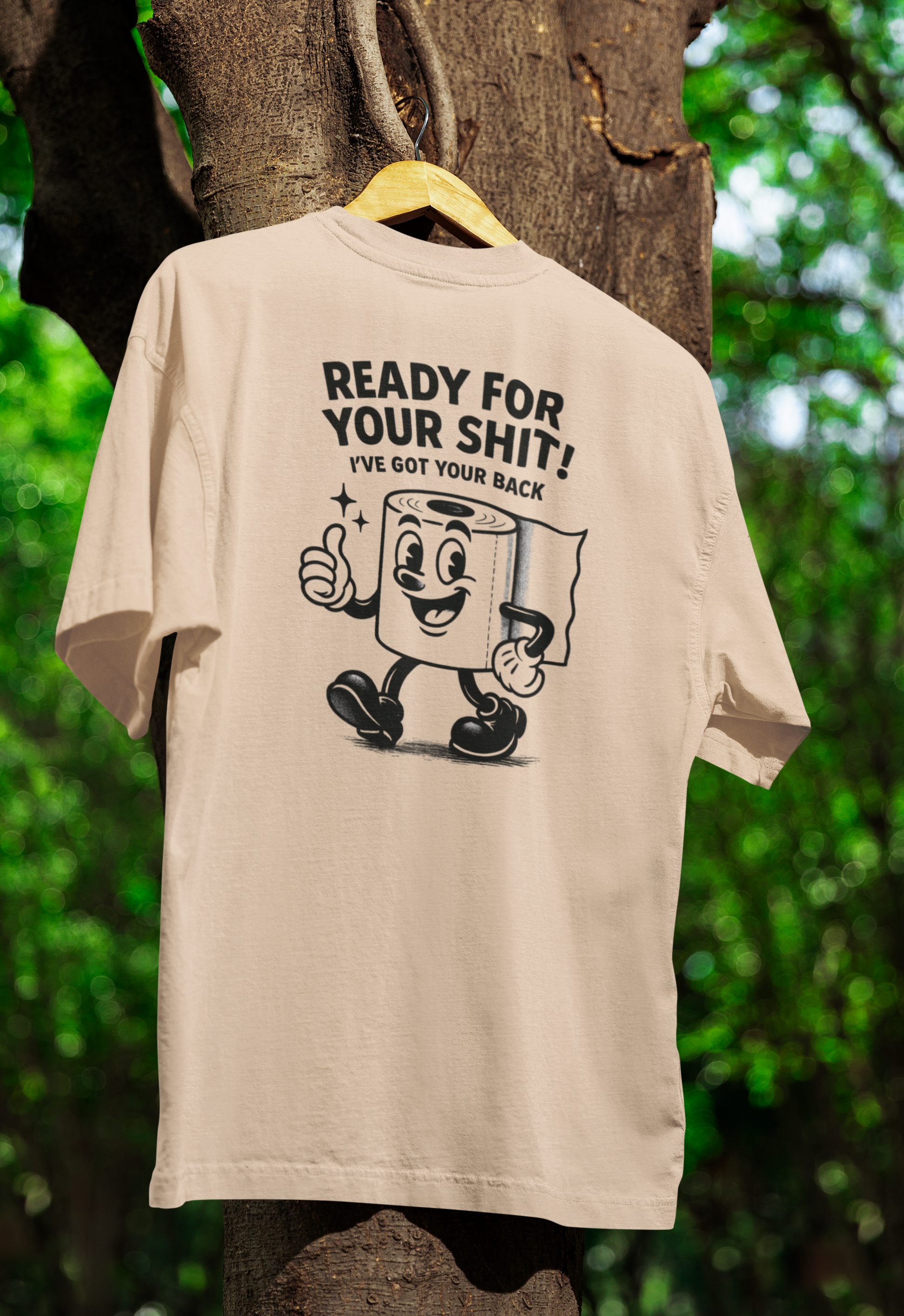 Ready for Your Shit – Satirisches Fun T-Shirt mit Klopapier-Illustration | Humor & Statement-T-Shirt-True Insights