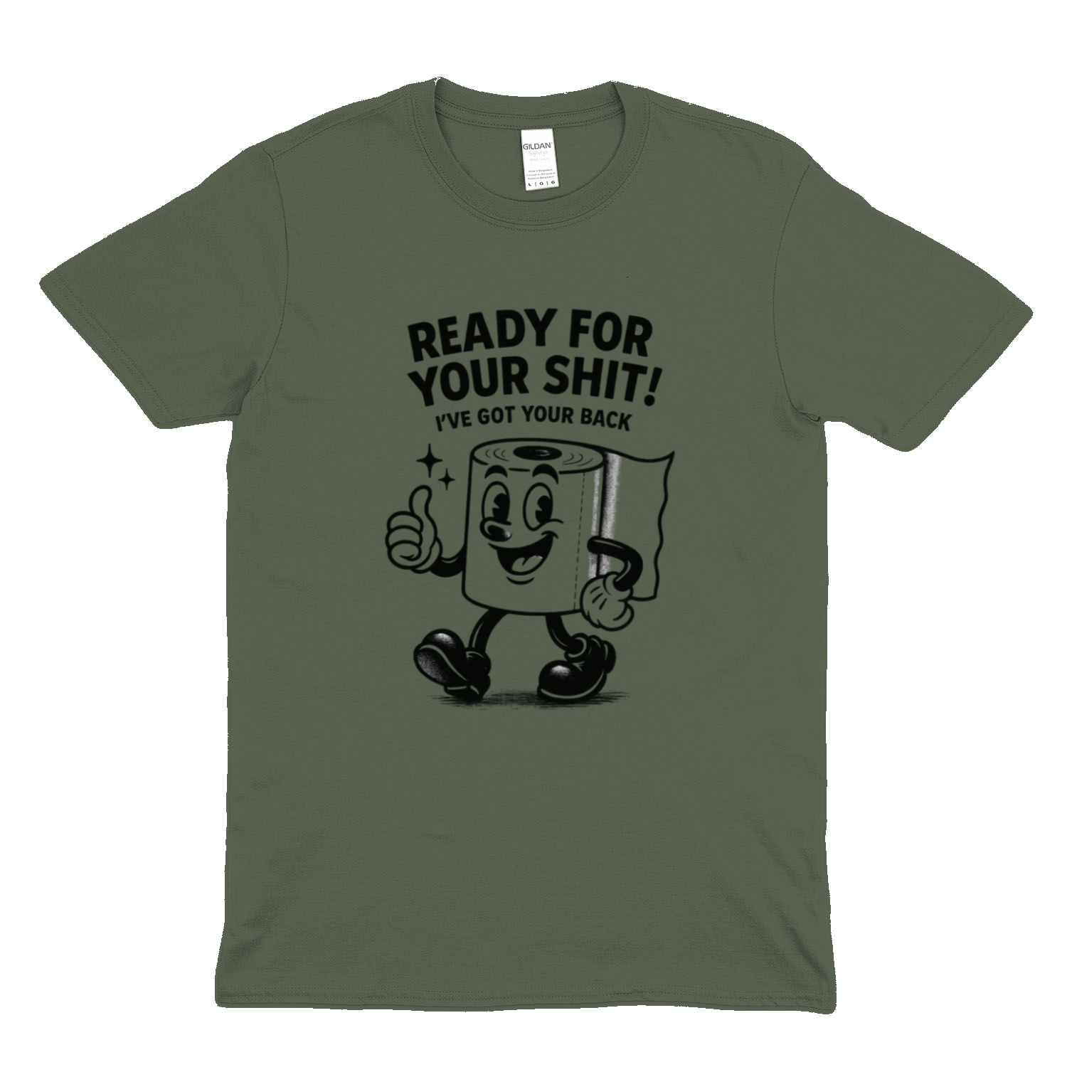 Ready for Your Shit – Satirisches Fun T-Shirt mit Klopapier-Illustration | Humor & Statement-T-Shirt-True Insights