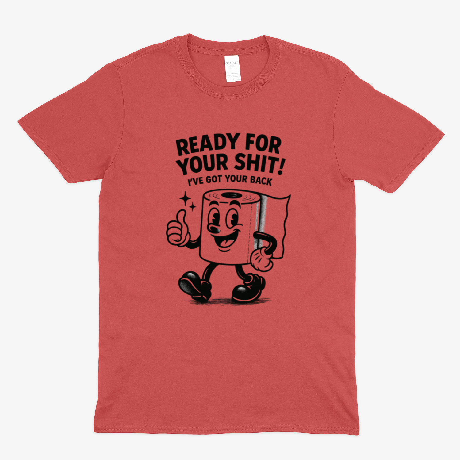 Ready for Your Shit – Satirisches Fun T-Shirt mit Klopapier-Illustration | Humor & Statement-T-Shirt-True Insights