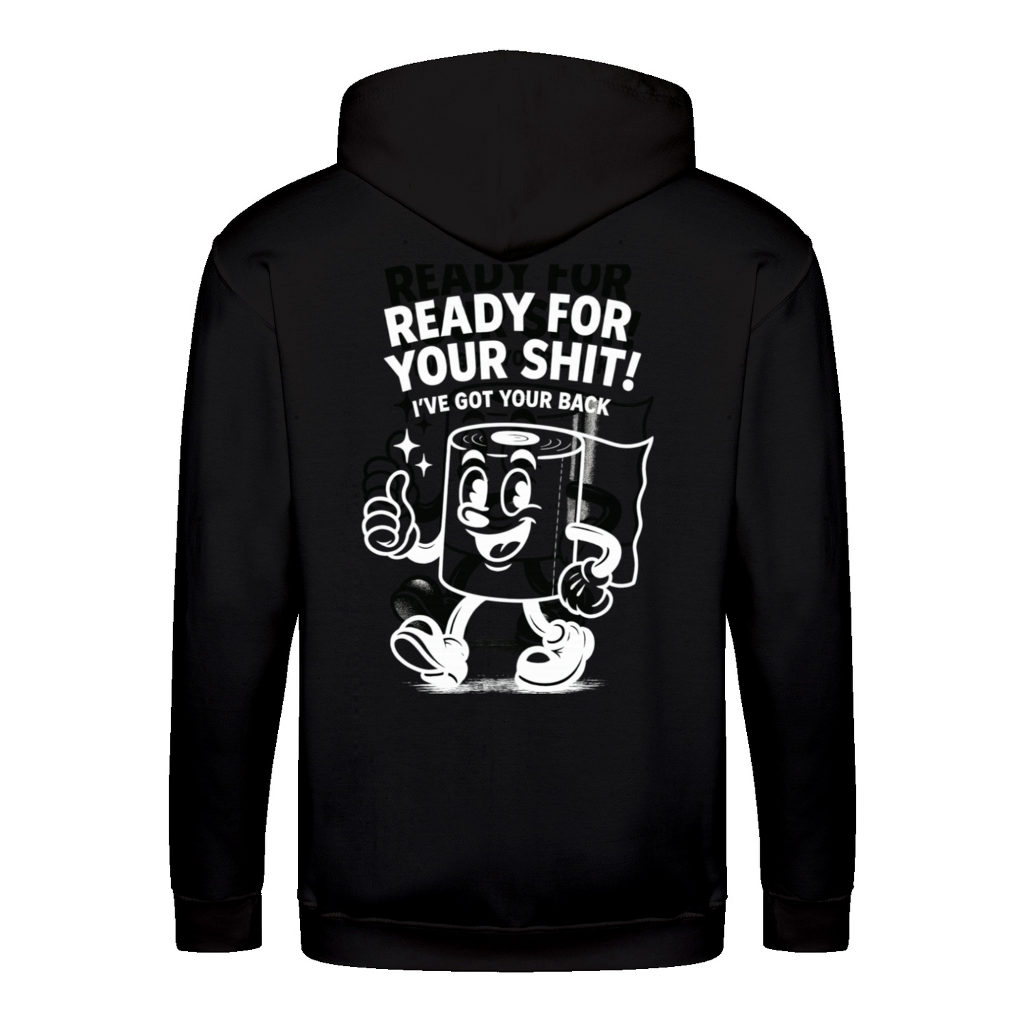 Ready For Your Shit Zip Hoodie – Satirischer Cartoon-Hoodie-Zip Hoodie-True Insights