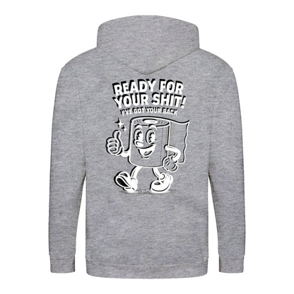Ready For Your Shit Zip Hoodie – Satirischer Cartoon-Hoodie-Zip Hoodie-True Insights