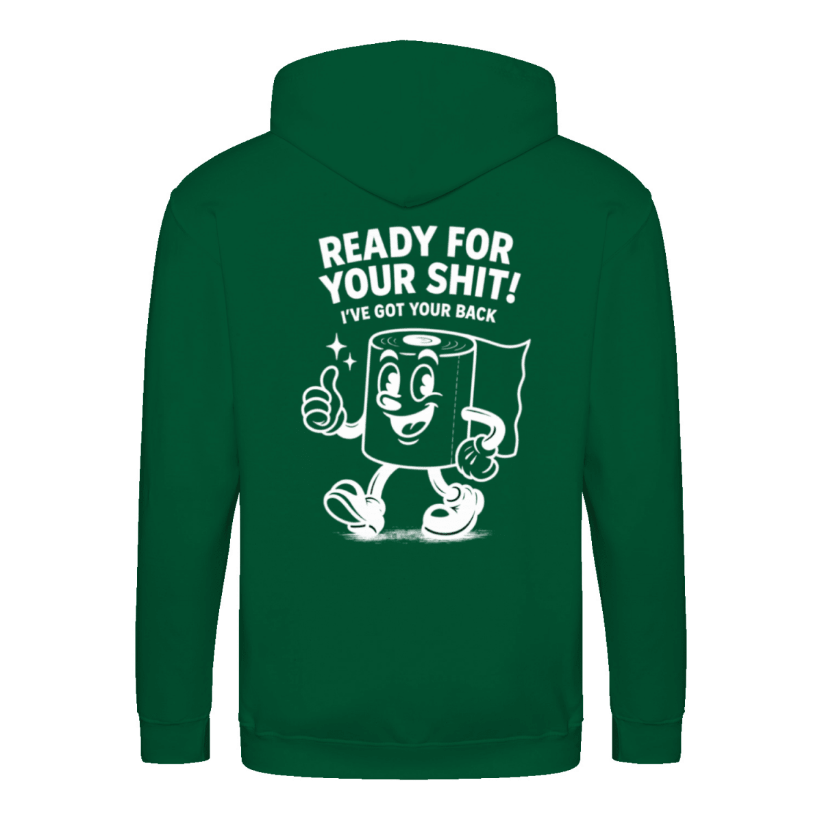 Ready For Your Shit Zip Hoodie – Satirischer Cartoon-Hoodie-Zip Hoodie-True Insights