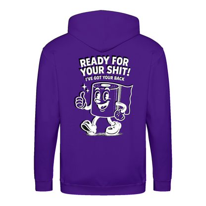 Ready For Your Shit Zip Hoodie – Satirischer Cartoon-Hoodie-Zip Hoodie-True Insights
