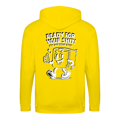 Ready For Your Shit Zip Hoodie – Satirischer Cartoon-Hoodie-Zip Hoodie-True Insights