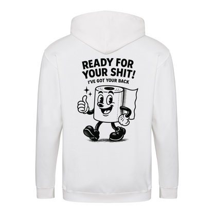 Ready For Your Shit Zip Hoodie – Satirischer Cartoon-Hoodie-Zip Hoodie-True Insights