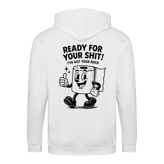 Ready For Your Shit Zip Hoodie – Satirischer Cartoon-Hoodie-Zip Hoodie-True Insights