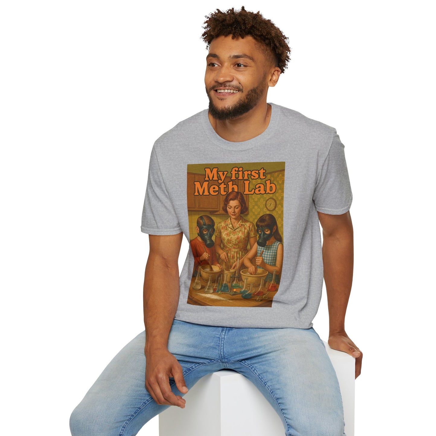 Retro My First Meth Lab T-Shirt - Family Cooking – Freches Satire-Design für mutige Statements | True Insights