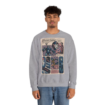 Sweatshirt – Retro Space Comic Sweatshirt – Captain Ozone „Ground Control“ Edition | True Insights Design mit Humor