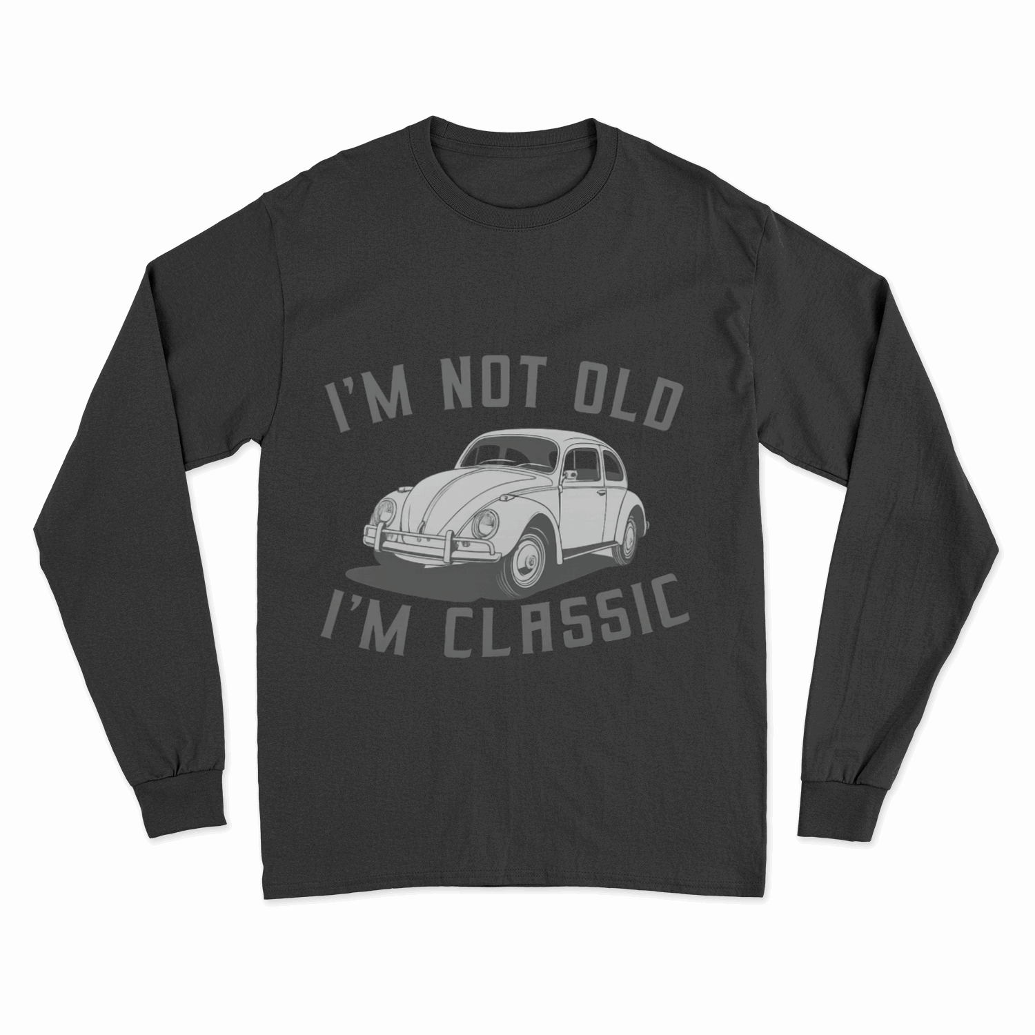 Retro Sweatshirt „I’m Not Old – I’m Classic“  VW Käfer Pullover für Oldtimer-Fans