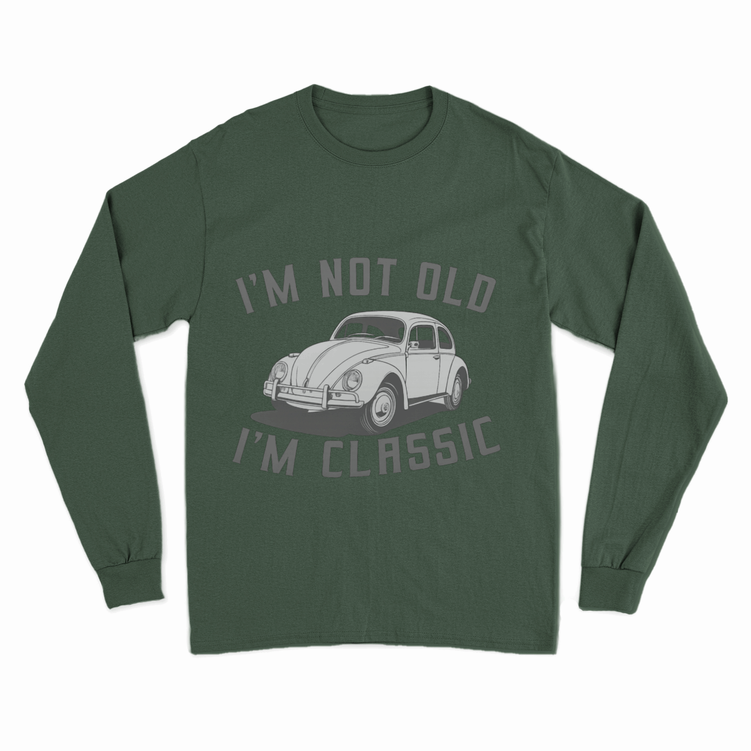 Retro Sweatshirt „I’m Not Old – I’m Classic“  VW Käfer Pullover für Oldtimer-Fans