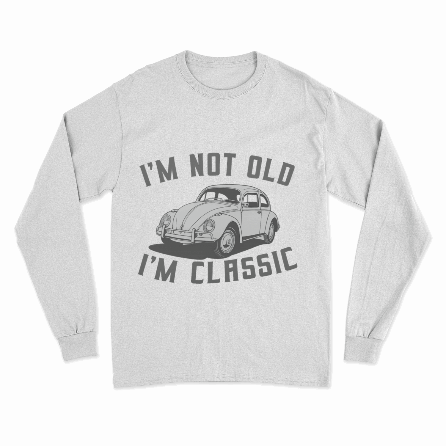 Retro Sweatshirt „I’m Not Old – I’m Classic“  VW Käfer Pullover für Oldtimer-Fans