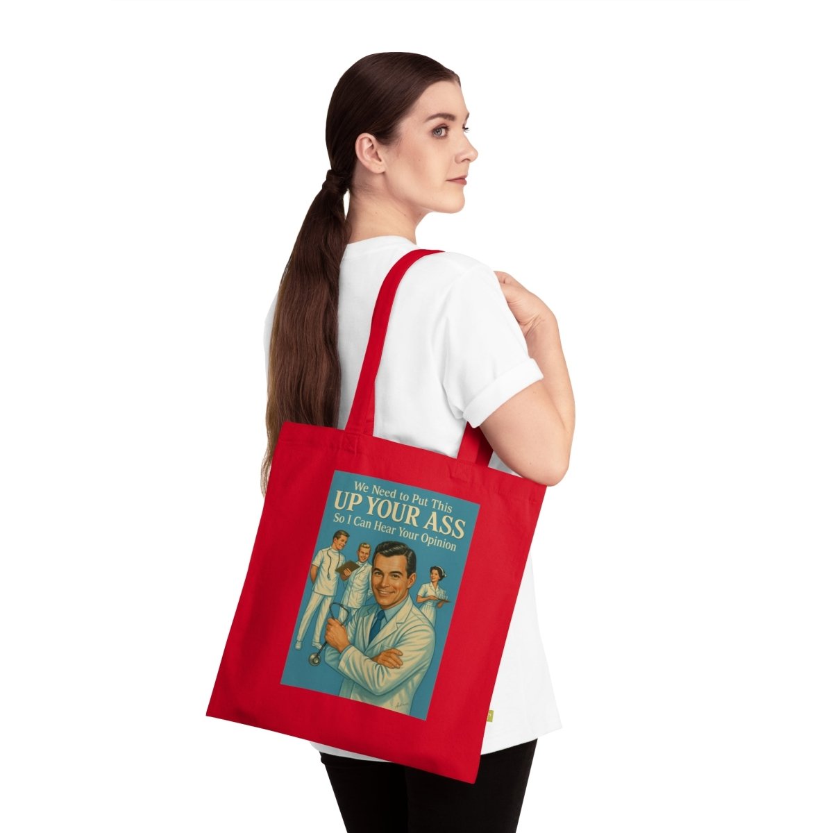 Retro Tote Bag mit Meinungsschutz-Bags-True Insights
