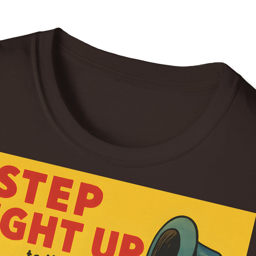 Satirisches Zirkus T-Shirt - Step Right Up Bullshit Vintage Design
