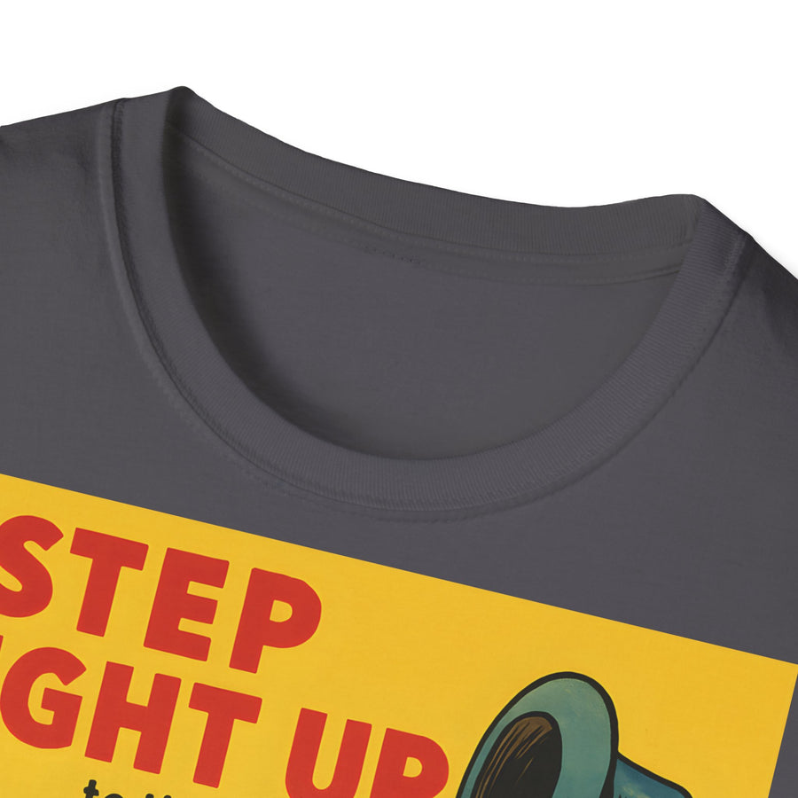 Satirisches Zirkus T-Shirt - Step Right Up Bullshit Vintage Design