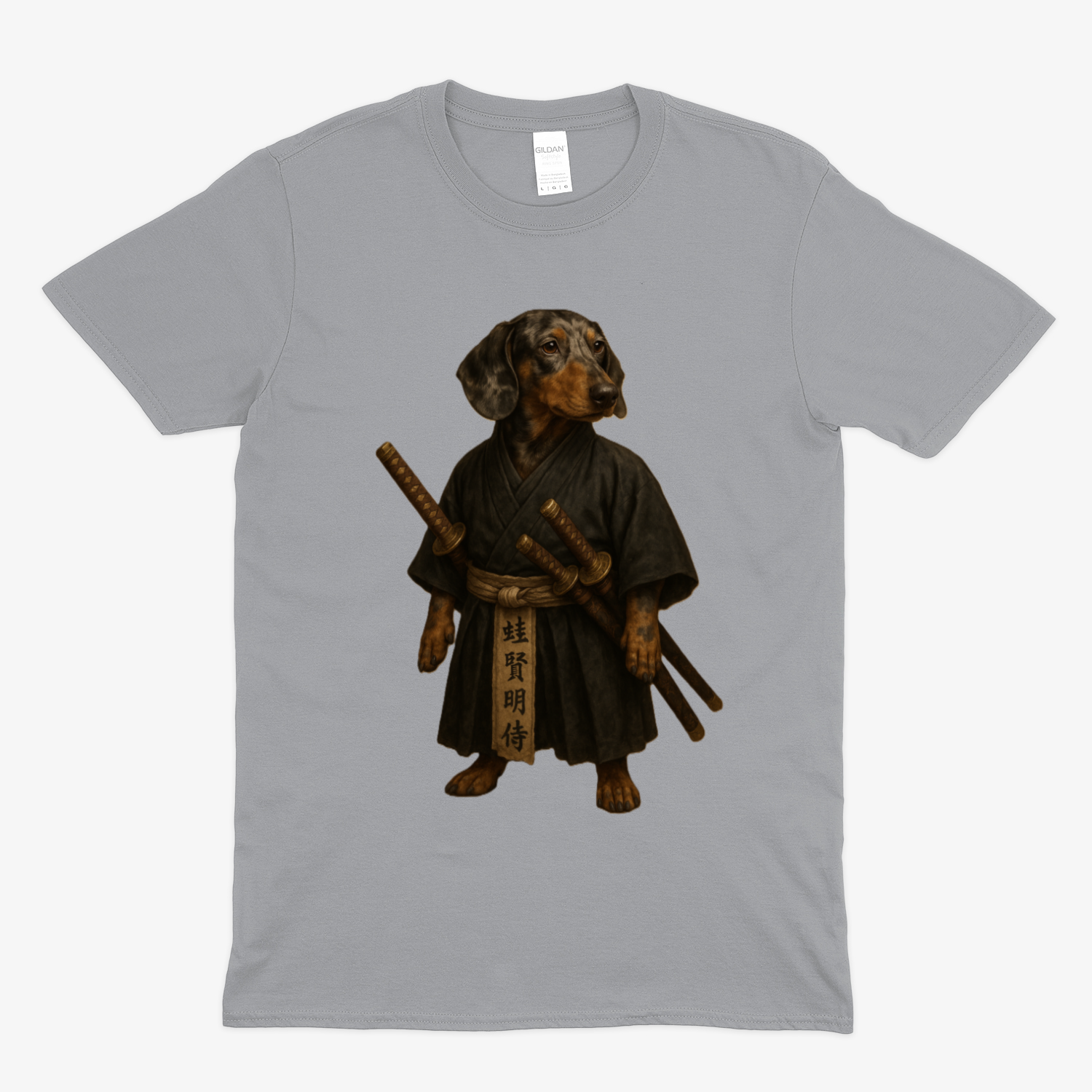 Samurai Dackel – Edles Samurai T-Shirt mit Dackel-Illustration | Humor & Stil-T-Shirt-True Insights